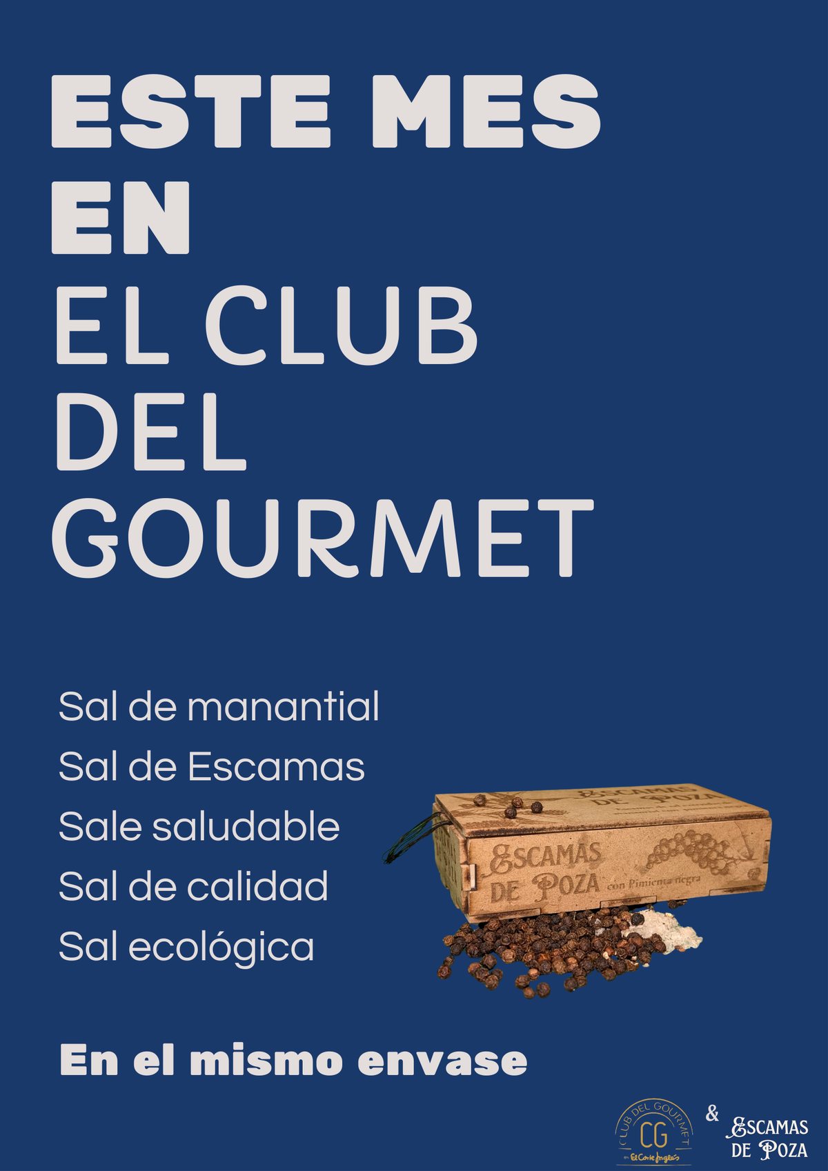 Cartel «Este mes en el Club del Gourmet»